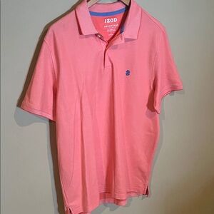Izod Men's Polo Shirt in Vibrant Salmon